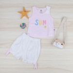 Bộ sát nách bé gái Sun 