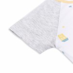 Bộ quần áo cộc tay cài vai tinh nghịch cho bé trai