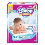 Bỉm tã dán Bobby size M 76 miếng (6-10kg) 