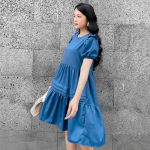 Đầm Babydoll dáng xoè tay áo phồng dễ thương 