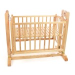 Nôi gỗ đa năng màu tự nhiên Autoru hàng cao cấp