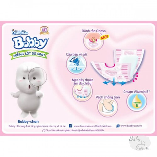 Tã dán Bobby (S, 4-8kg, 54 miếng)