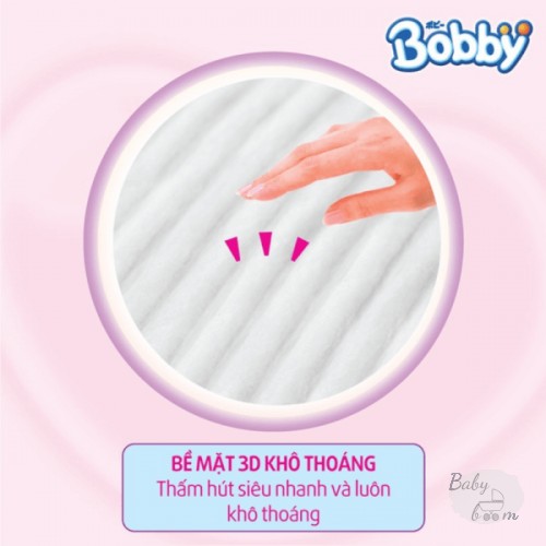Bỉm tã dán Bobby size L, 68 miếng (9-13kg)