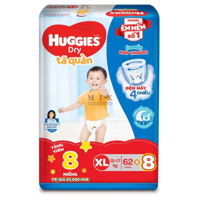 Tã quần Huggies size XL
