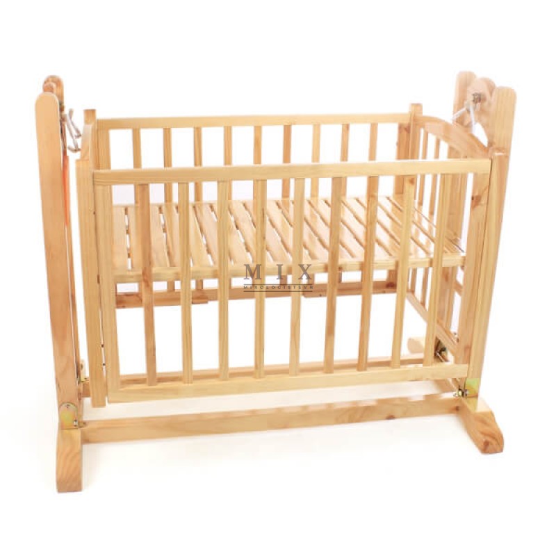 Nôi gỗ đa năng màu tự nhiên Autoru hàng cao cấp